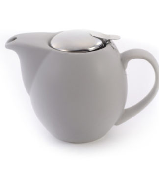 Saara matt grey teáskanna fém szűrővel 0,9l