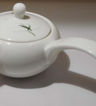 Bambuszos nyeles porcelán teáskanna