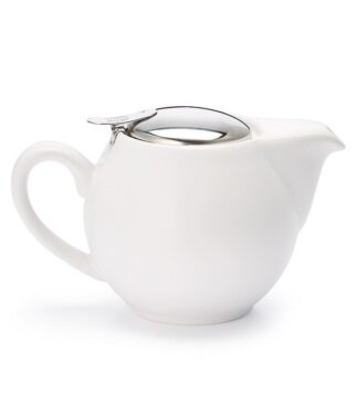 Saara White matt teáskanna fém szűrővel 0,5l